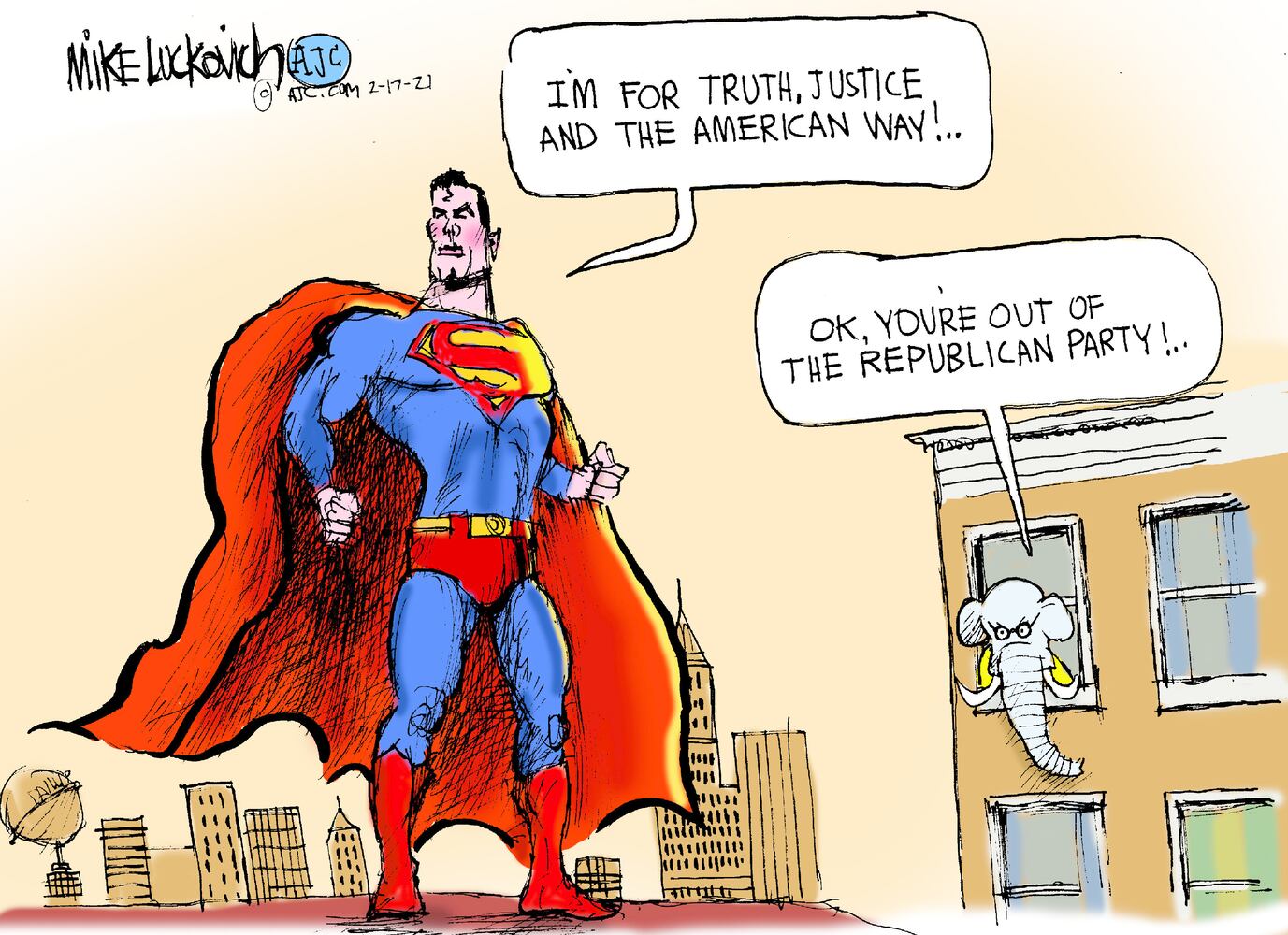 Week in cartoons: Frigid Texas, Rush Limbaugh and more