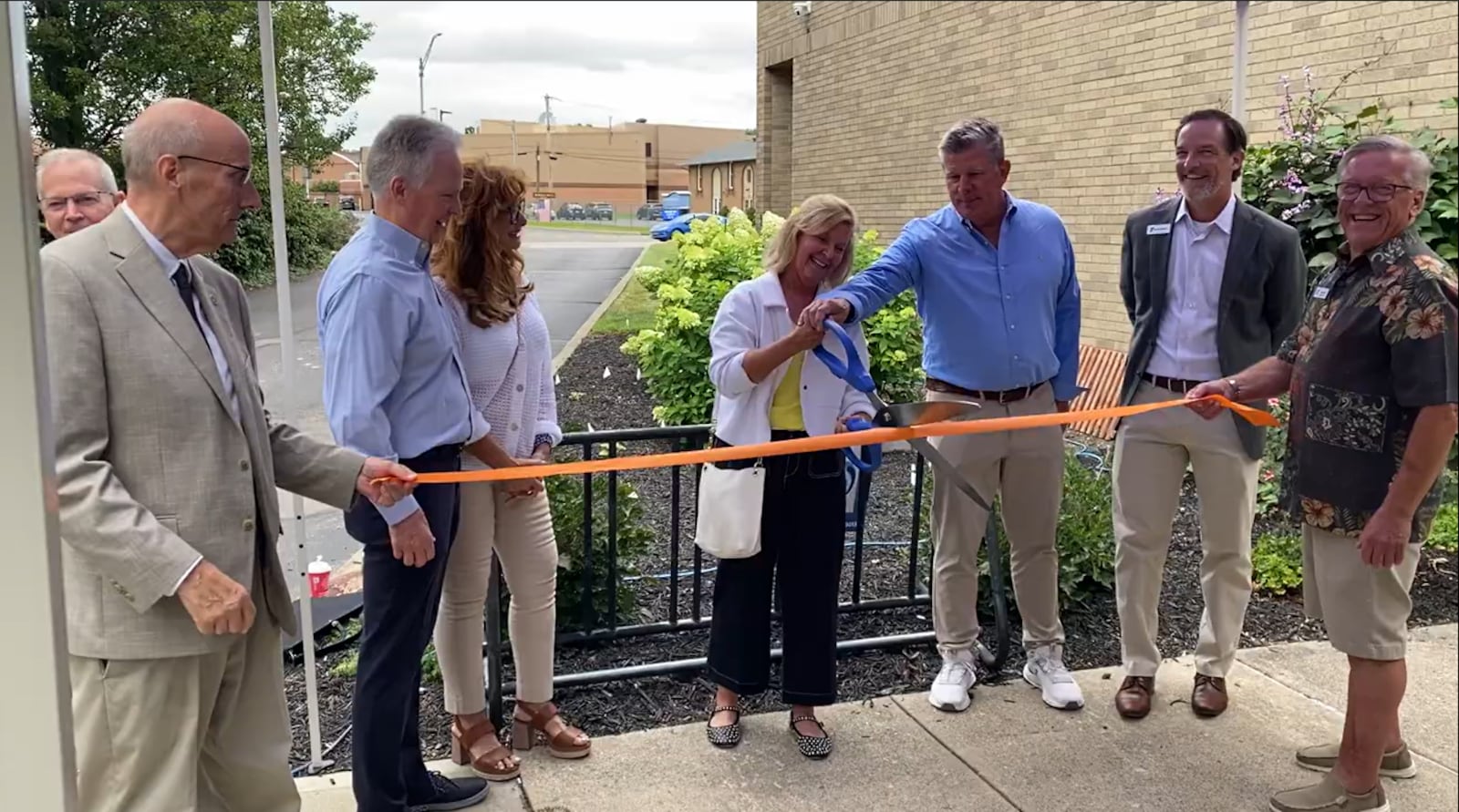 Pictured is the ribbon cutting on Aug. 21, 2025, at the unveiling of the $400,000 renovation at the Fitton Family YMCA on NW Washington Boulevard. TVHAMILTON/PROVIDED