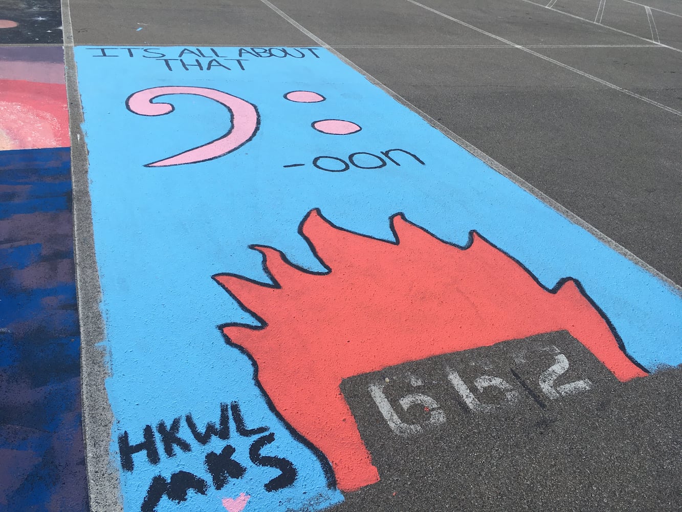 Lakota West High School parking lot spaces