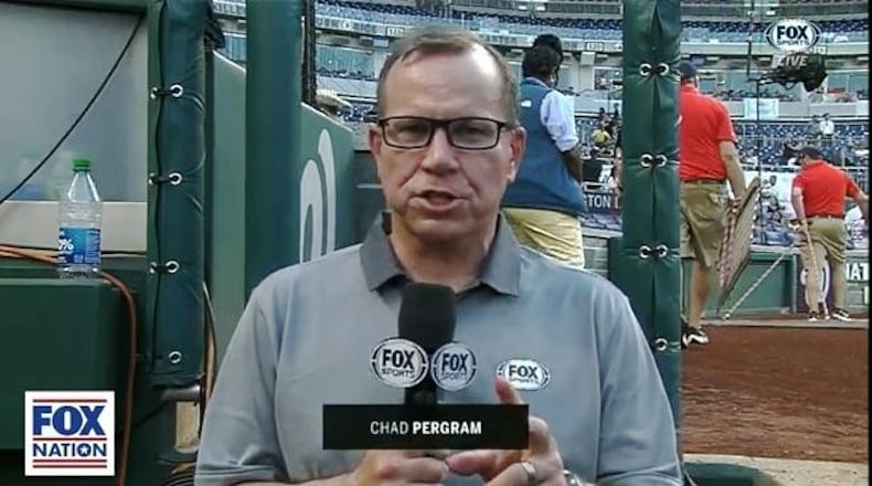 Butler County native Chad Pergram, Fox News’ Senior Congressional Correspondent, will be in the broadcast booth for tonight's Congressional Baseball Game in Washington, D.C., that will be shown on Fox Sports 1. CONTRIBUTED PHOTO