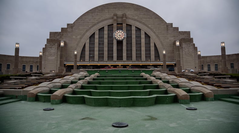 Cincinnati's historic Union Terminal reopened Saturday, Nov. 17 after a $224 million restoration. The Art Deco style terminal now houses museums, exhibits, a movie theater and a Cincinnati history library and archives. TOM GILLIAM / CONTRIBUTING PHOTOGRAPHER