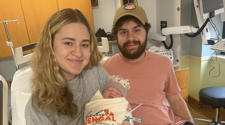 Kettering Health Hamilton welcomed its first baby of 2026 early Thursday afternoon, Jan. 1. Palmer Jo Freudemann was born to parents Brittany and Charlie Freudemann, of Hamilton, at 12:11 p.m. CONTRIBUTED