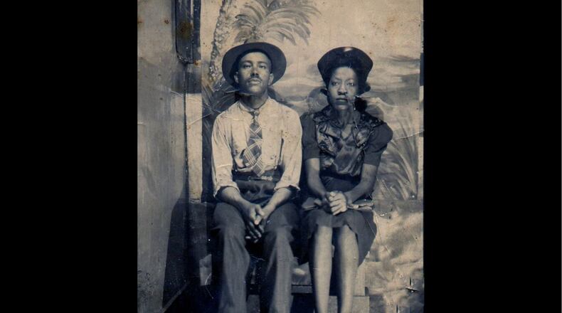 Undated family photo of Willie and H and Dora Clark, columnist Amelia Robinson’s paternal great grandparents.