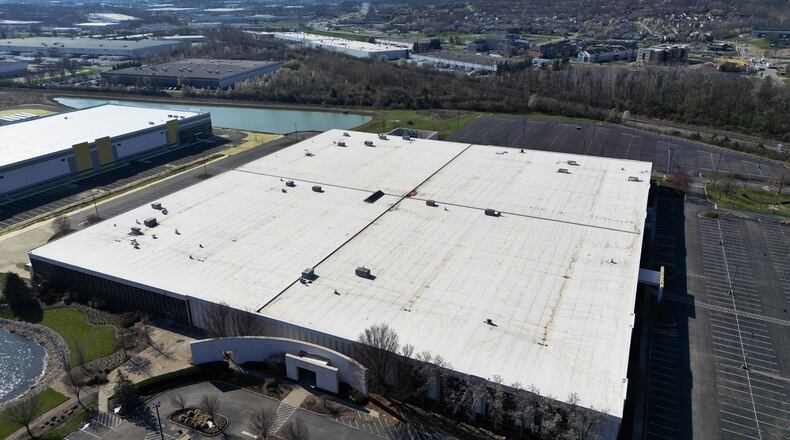 The Butler County Port Authority has agreed to provide financial support to demolish the old Ohio Casualty Insurance/Liberty Mutual building at 9450 Seward Road in Fairfield. Koch Foods purchased the building from the Ambrose Property Group, which is developing the adjacent land. Ambrose Property Group purchased the former insurance company building in 2020. NICK GRAHAM/STAFF