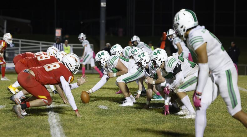 Badin defeated Fenwick 14-6 in their football game Friday, Oct. 14, 2022 at Bishop Fenwick High School. NICK GRAHAM/STAFF
