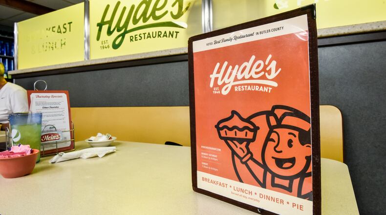 Hyde’s Restaurant reopened last June after a week-long remodel of the interior, which added new flooring, new ceiling and lighting and some decorative touches to the interior. NICK GRAHAM/STAFF