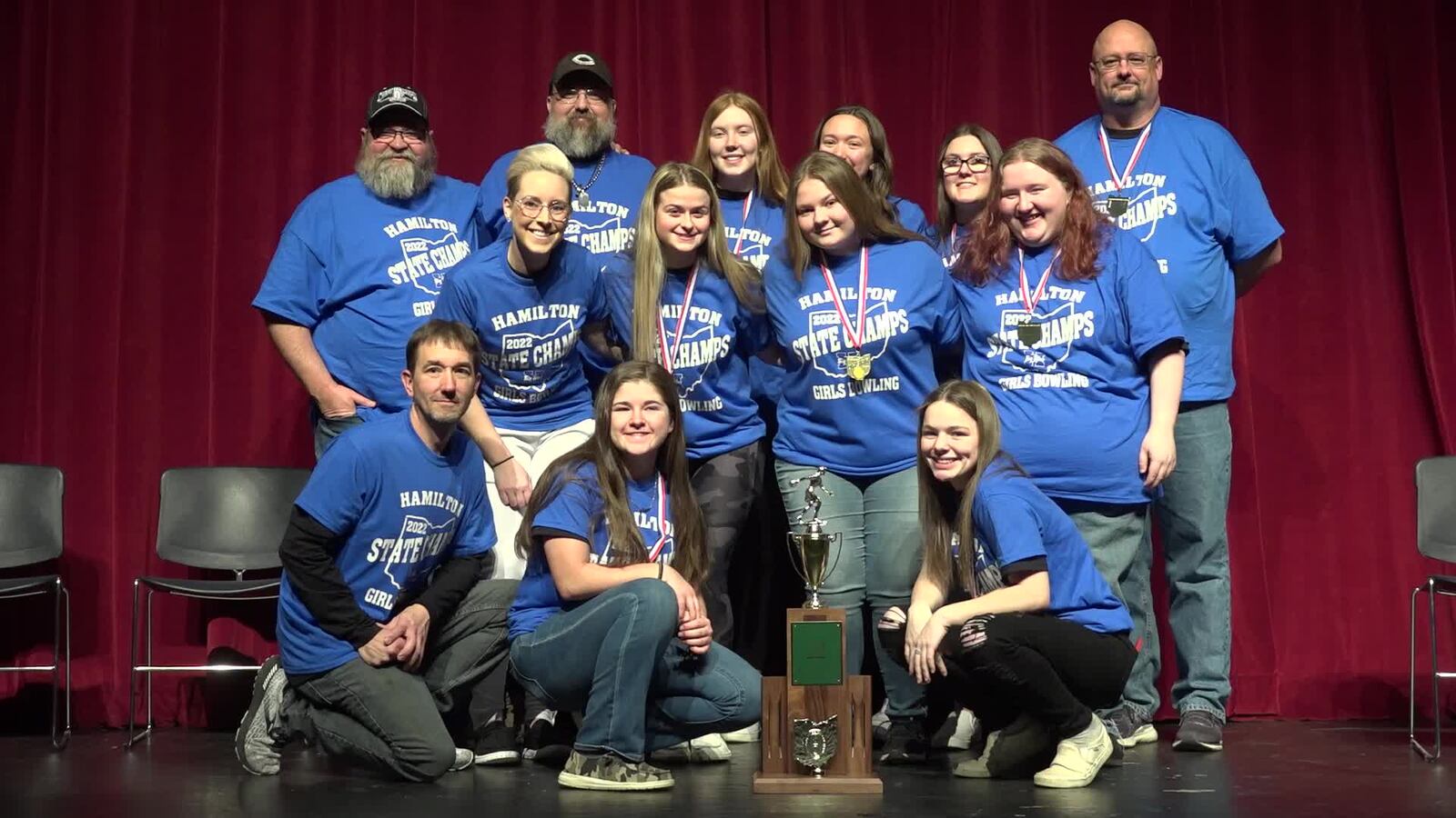 Hamilton Girls Bowling State Celebration