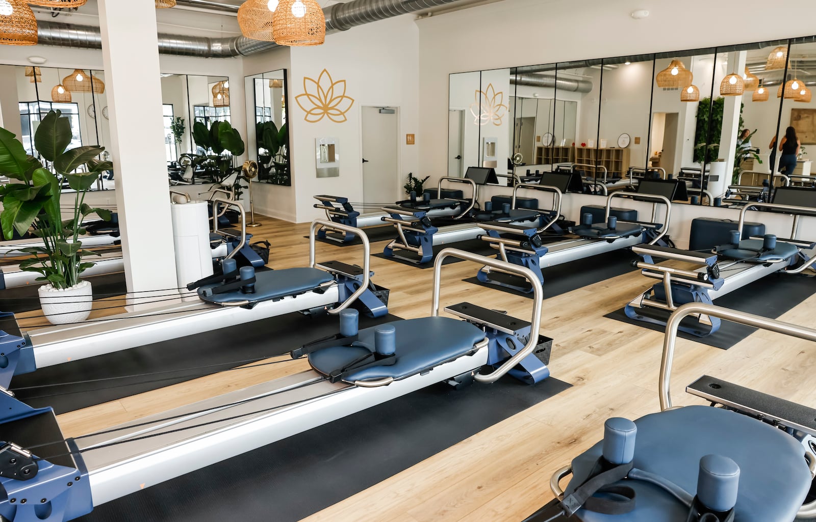 Annie derBoghossian has opened Eleven:eleven Pilates studio on Main Street in the Rossville Flats building in Hamilton. The studio offers pilates classes and self guided instruction on the machines. NICK GRAHAM/STAFF