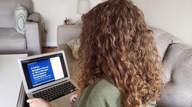 Christine Page is one of three 2013 Springboro High graduates pressing the school district to do more to combat institutional racism.