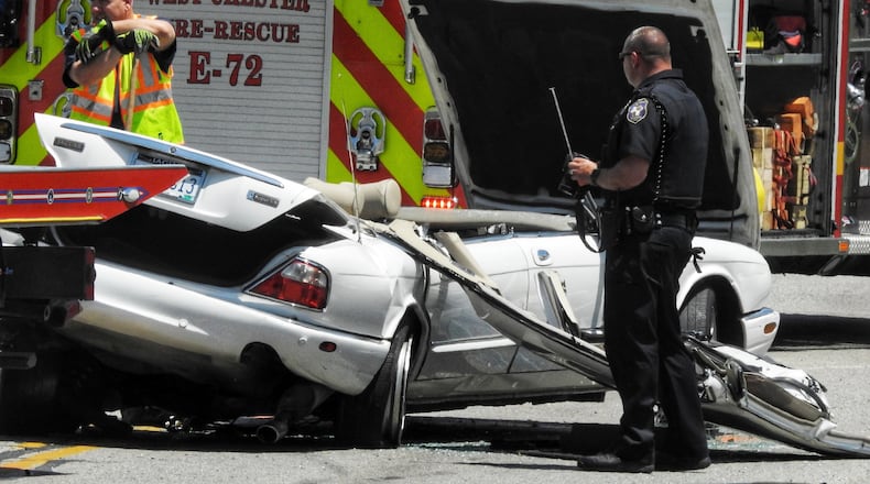 Two drivers were injured, one seriously after a crash on Ohio 42 Friday morning.