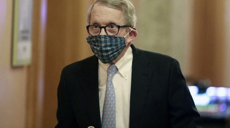 Ohio Governor Mike DeWine Thursday unveiled a new state dashboard to track students and staffers - by district only - who have tested positive for the coronavirus. (File Photo\Journal-News)