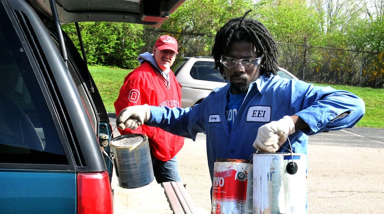 Automotive fluids, pool chemicals, paint, propane cylinders and household cleaners are among the many items that Butler County residents can drop off weekly at a new location in Monroe. STAFF FILE/2013