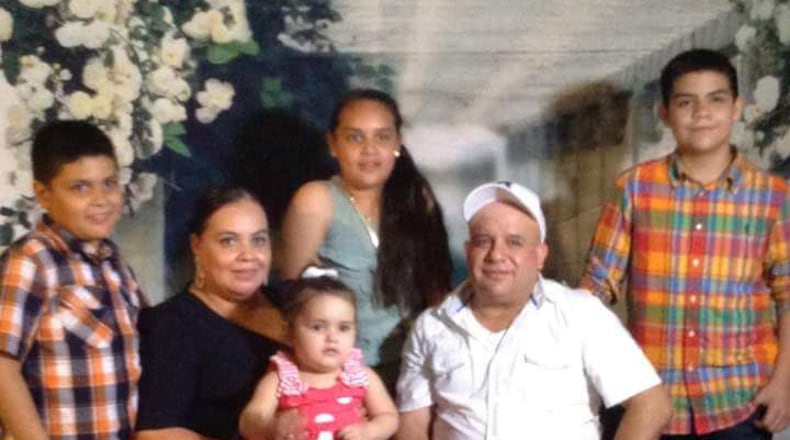 Maribel Trujillo Diaz, second from left, is shown with family members. The woman, who lives in Fairfield, faces deportation to her native Mexico. SUBMITTED