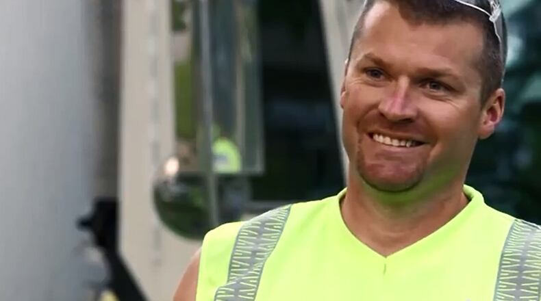 Joel McDonald, who works for Rumpke, says the coronavirus has changed the way he handles some trash items. His route contains parts of Hamilton and Fairfield. SUBMITTED PHOTO