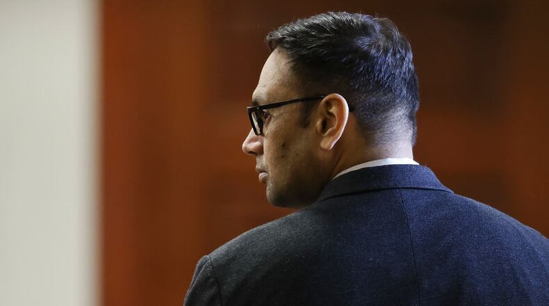 Gurpreet Singh is seen in Butler County Common Pleas Court on Thursday, Oct. 20, 2022. Singh has been on trial for the last two weeks. He is accused of killing his wife and three family members in their West Chester Twp. home in 2019. NICK GRAHAM/STAFF