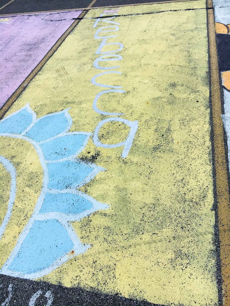 PHOTOS Lakota East seniors paint parking spots