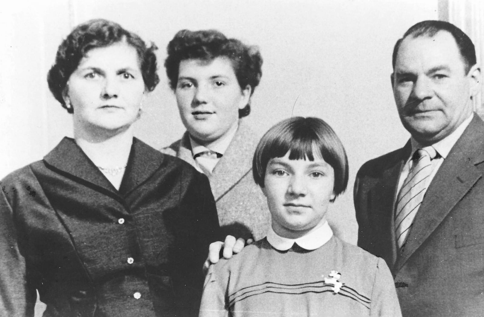 The Bronius family is seen prior to immigrating from Holland to the United States and Dayton. L-R Mother Gertruda, Marie, sister Johanna and father Albertus. CONTRIBUTED