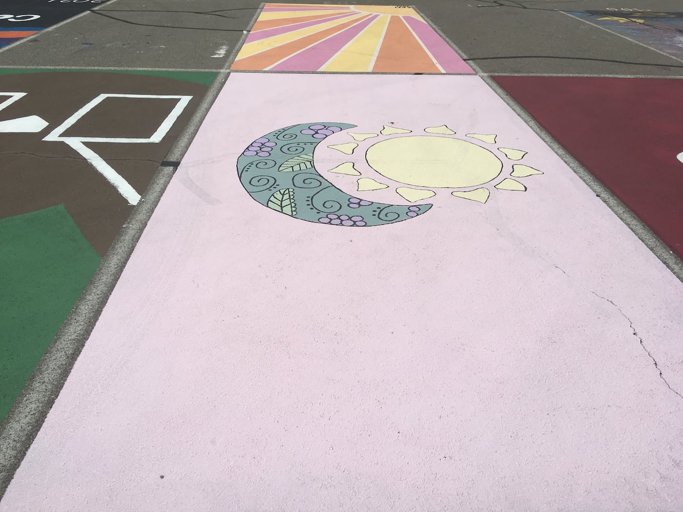 Lakota West High School parking lot spaces