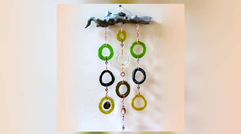 This glass work by regional artist Patty Malott will be among the handmade art and craft works displayed at the Liberty Arts Festival. CONTRIBUTED