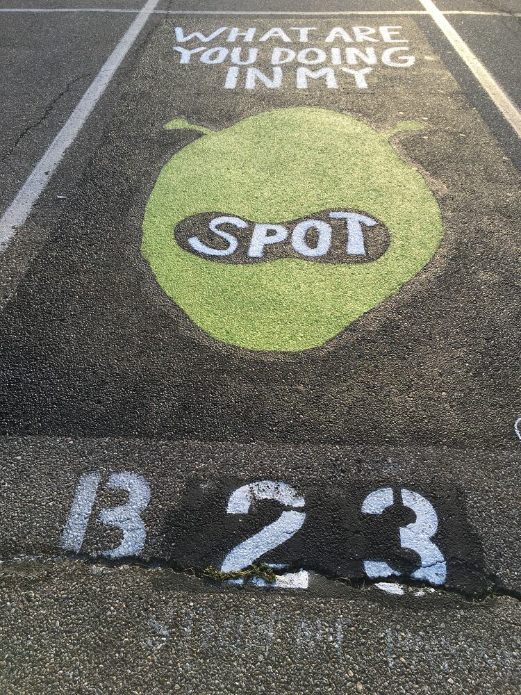 parking lot spaces