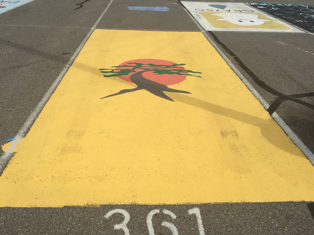 Lakota West High School parking lot spaces