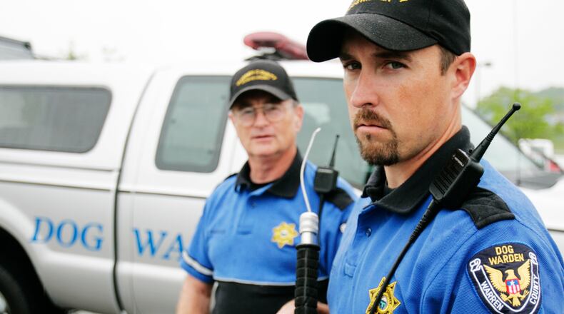 Warren County Chief Dog Warden, Nathan Harper, right, and Deputy Dog Warden, Eric Hancock, keep a close eye on Warren County strays.