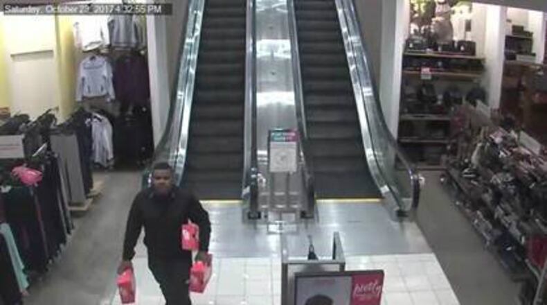 Police say this man used stolen credit card information on Oct. 28 at a Kohl’s in Fairfield. CONTRIBUTED