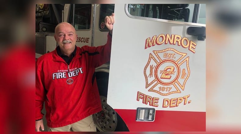 Monroe Fire Chief John Centers, 56, is retiring after 33 years with the department, 11 years as chief. During his career, he has seen the city and the need for additional firefighters grow. RICK McCRABB/STAFF
