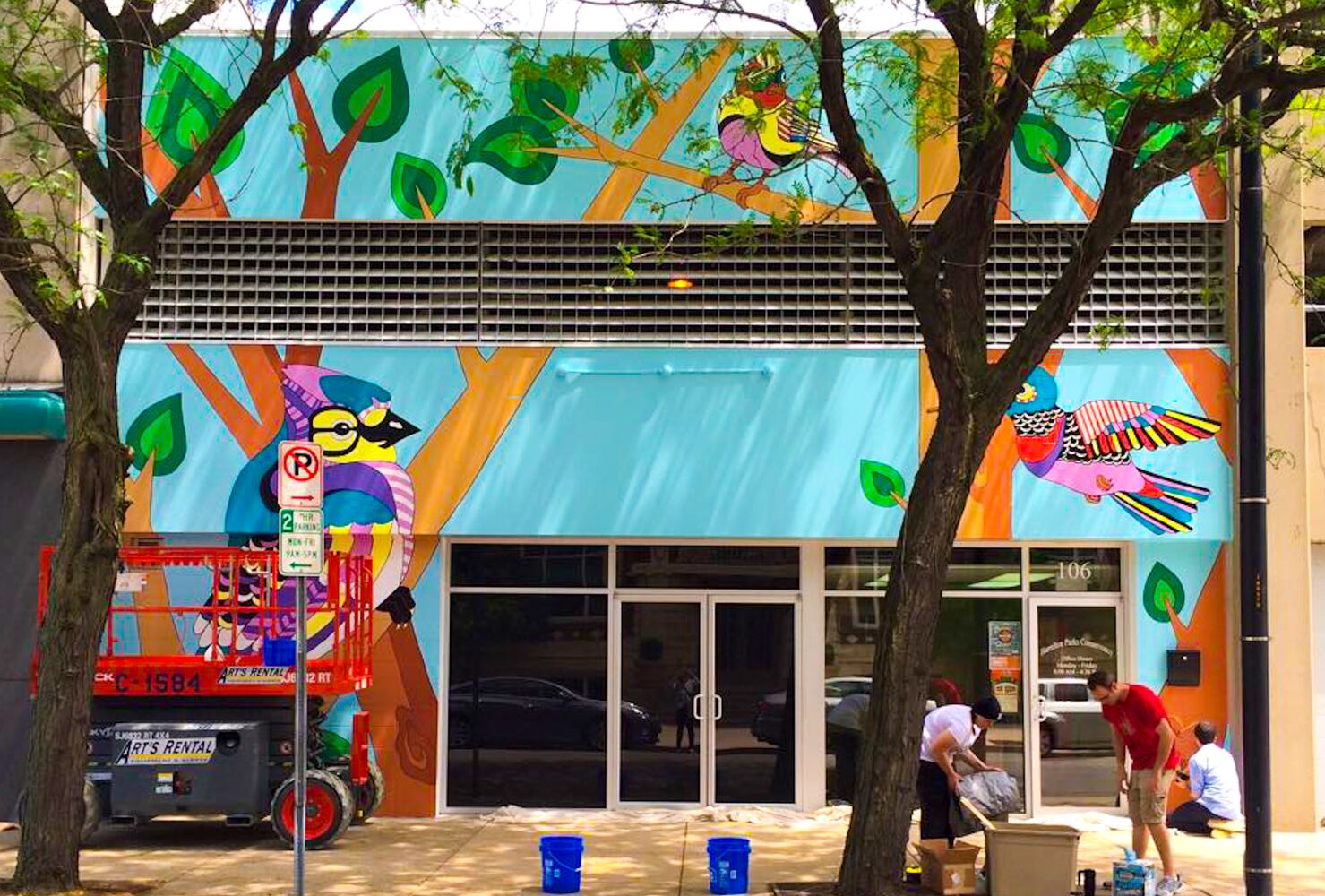 Murals add a splash of color to Hamilton buildings