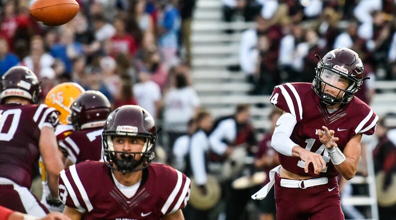 Lebanon senior QB Kyle Short had 1,453 yards passing and accounted for 18 touchdowns last season. NICK GRAHAM / STAFF