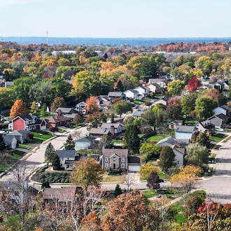 Butler County property tax bills are online now. Property taxes are paid in arears, so the bills reflect taxes accrued in 2025. This photo shows an aerial view of a Monroe neighborhood. FILE