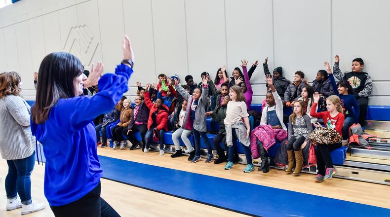 The Boys & Girls Club of West Chester/Liberty Twp. is one of 11 county organizations to receive financial assistance from the Butler County United Way supporting educational programs serving children and adults. Pictured club officials talking with children visiting the club during a 2017 field trip. NICK GRAHAM/FILE