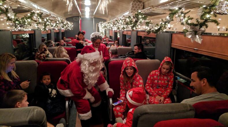 On various dates throughout the month of December, visitors to the LM&M Railroad can experience the magic of the North Pole Express.