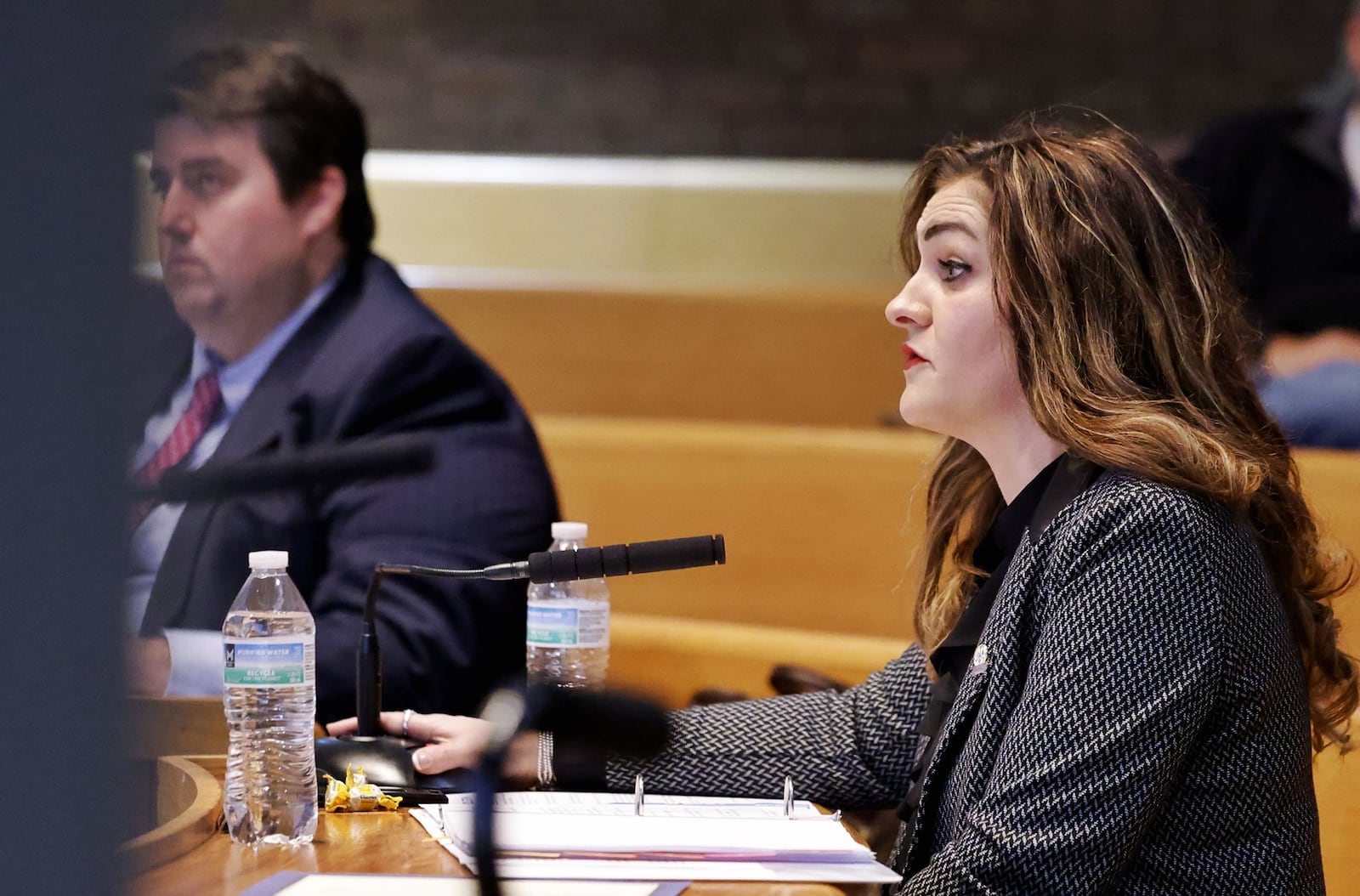 Ashley Combs oversaw her first meeting as Middletown's city manager during Tuesday night's city council meeting. Combs, 38, is the youngest city manager in Middletown history and the second female. NICK GRAHAM/STAFF