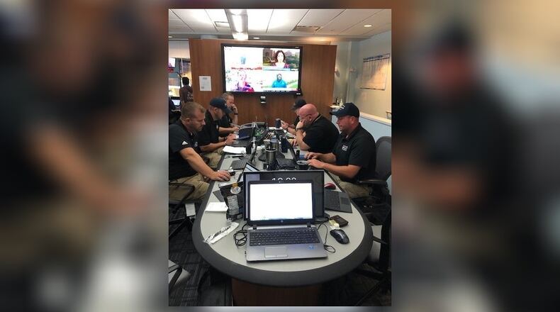 Butler County Incident Management Team deployed at the State Emergency Operations Center in Tallahassee, Florida, helping coordinate relief for Hurricane Dorian.