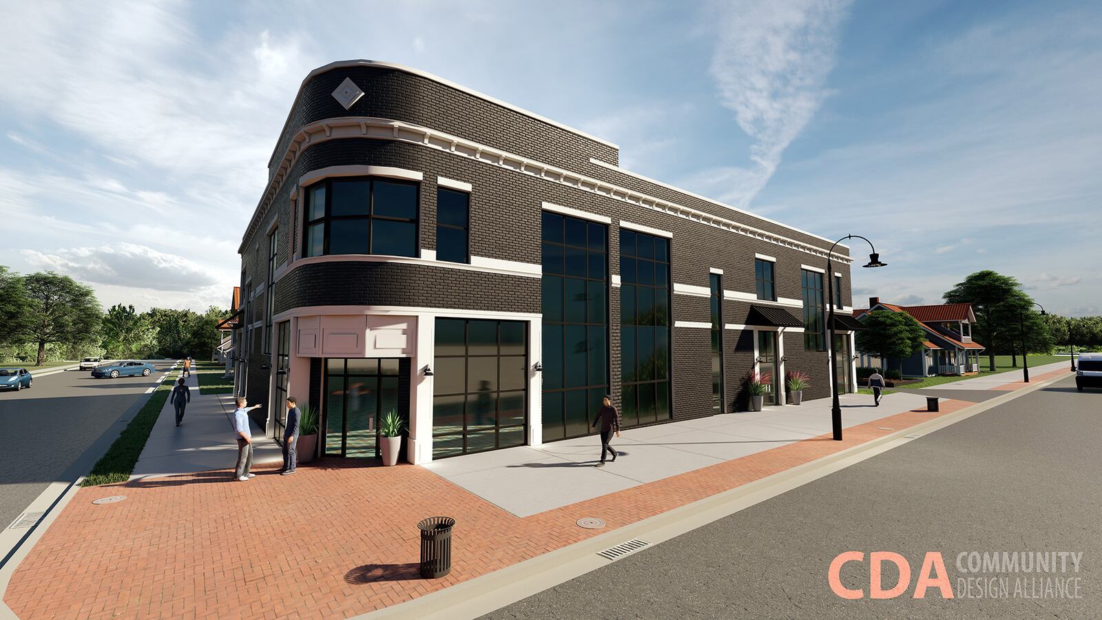 This is a proposed development at the intersection of 10th and High streets in Hamilton. PROVIDED