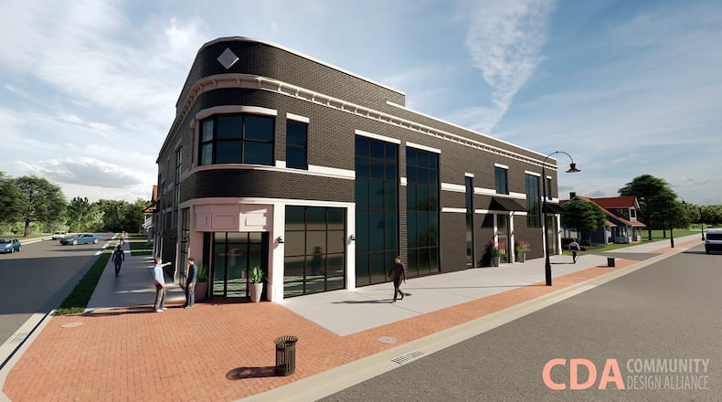 This is a proposed development at the intersection of 10th and High streets in Hamilton. PROVIDED