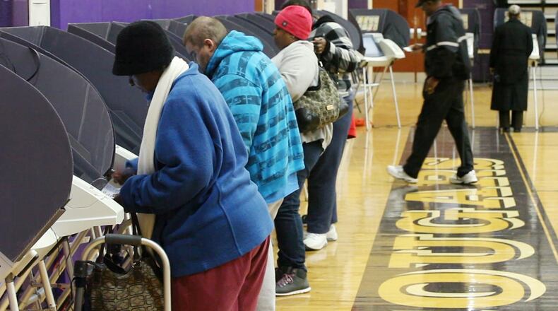 File photo: Dayton voter turnout at Thurgood Marshall High School in 2017. TY GREENLEES / STAFF