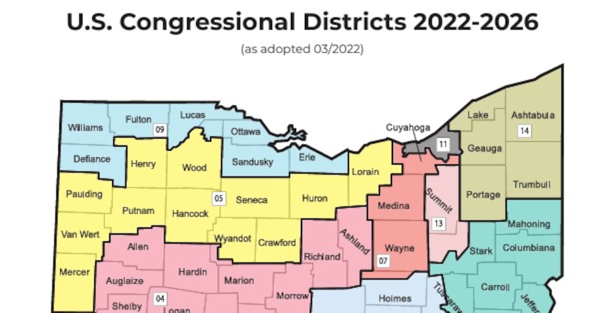 Ohio must redraw its congressional maps this year: Here’s how and why that’s happening