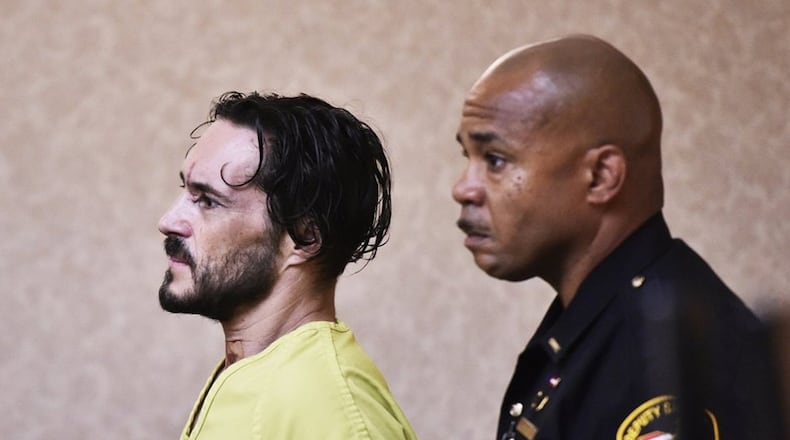 James Geran, charged with double murder and charges from the Trenton standoff was arraigned in Butler County Common Pleas Court on Monday, July 9 in Hamilton. NICK GRAHAM/STAFF (Staff Writer)