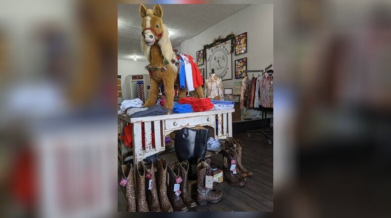 The Pudgy Pony Equine Thrift Store, 1372 Central Ave., Middletown, buys and sells gently used tack and equestrian apparel and show clothing. It was opened in late October by Emily Nelson and her father, Sam Nelson, both of Middletown. CONTRIBUTED