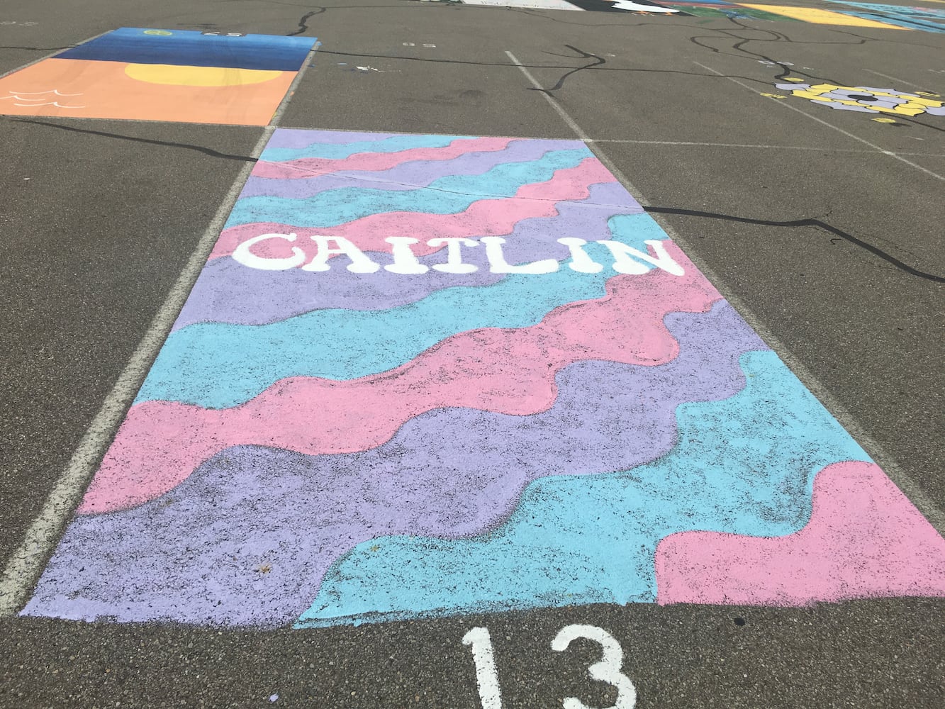 Lakota West High School parking lot spaces