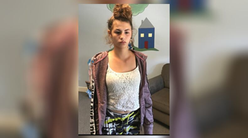 Leandra Thomas, a 15-year-old girl missing out of Anderson Twp., may have been headed to Middletown, according to the Hamilton County Sheriff's Office. Photo courtesy Hamilton County Sheriff's Office