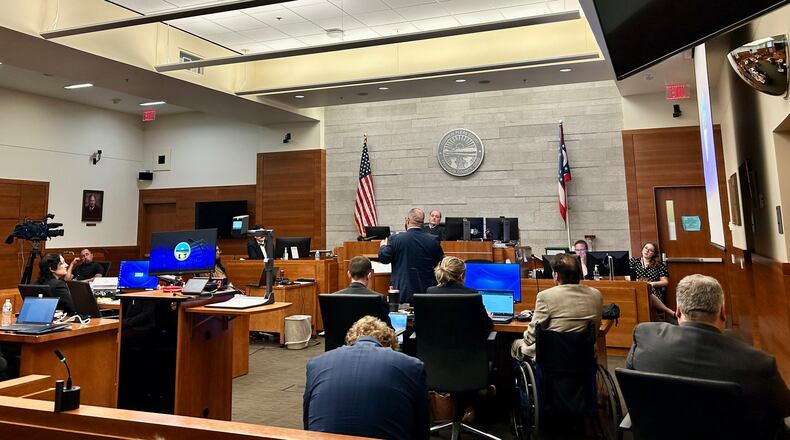 Franklin County Court of Common Pleas Judge Michael Holbrook resides over a legal challenge aiming to permanently stop Ohio's gender affirming medical care ban for minors from going into effect. Tuesday, July 16, 2024.