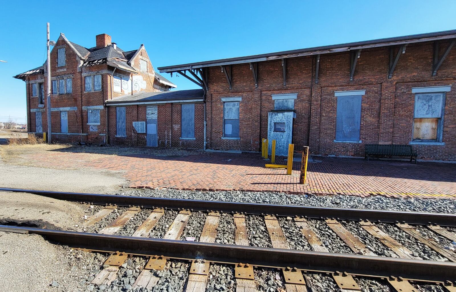 Hamilton Mayor Pat Moeller and others want to save the historic CSX station and move it elsewhere, but he is concerned the railroad is preparing to tear it down. NICK GRAHAM/STAFF