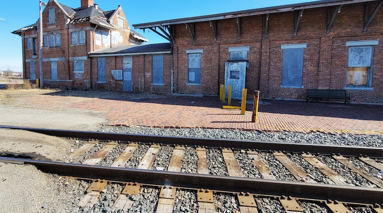 Hamilton Mayor Pat Moeller and others want to save the historic CSX station and move it elsewhere, but he is concerned the railroad is preparing to tear it down. NICK GRAHAM/STAFF