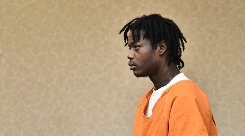 Mezahn Demarco Amison, charged with murder and felonious assault in the shooting death of Zachariah Wallace, 17, in Middletown, appeared in Butler County Common Pleas Court Thursday, Jan. 23, 2020 in Hamilton. NICK GRAHAM / STAFF
