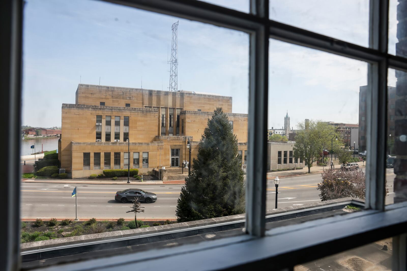 Construction continues Tuesday, April 16, 2024, at The Well House, a boutique hotel in the former Anthony Wayne apartments building that will be part of the Hilton Hotel chain's Tapestry Collection. The 54-room hotel is expected to be open near the end of 2024. NICK GRAHAM/STAFF