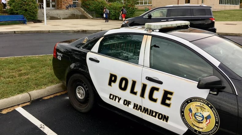 Thursday’s school day in the Hamilton Schools saw mulitple student arrests at one school and a student arrest for a threat at another. About a half dozen students were involved in a fight at Hamilton Freshman School and a student was arrested for making a threat at Hamilton’s Garfield Middle School.