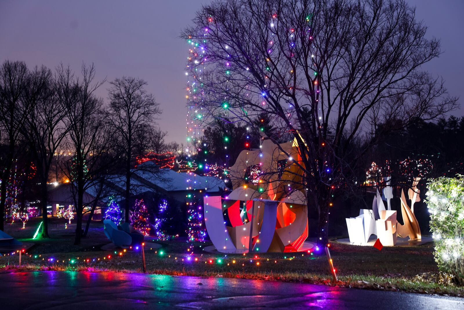 The 2022 “Journey Borealis: A Journey to the North Pole” drive through holiday light display will run through New Year’s Day at Pyramid Hill Sculpture Park & Museum. Tuesdays are free for Hamilton residents. Regular admission prices per carload for Journey Borealis are $15 every night for Pyramid Hill members. Non-members are $25 per carload. For more details, or to purchase a membership, visit www.journeyborealis.com. NICK GRAHAM/STAFF